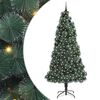 vidaXL &Aacute;rvore de Natal Artificial Pr&eacute;-iluminada com Conjunto de Bolas