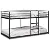 vidaXL Beliche sem colch&atilde;o 80x200 cm a&ccedil;o preto