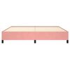 vidaXL Estrutura de cama 200x200 cm veludo rosa