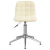vidaXL Cadeira de escrit&oacute;rio girat&oacute;ria tecido cor creme