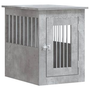 vidaXL M&oacute;vel casota para c&atilde;o derivados de madeira cinzento cimento