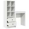 vidaXL Mesa com gaveta 2 pcs Branco