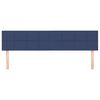 vidaXL Cabeceira de cama 2 pcs tecido 80x5x78/88 cm azul