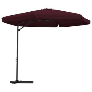 vidaXL Guarda-sol de jardim com poste de a&ccedil;o 300 cm bord&ocirc;