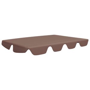 vidaXL Toldo suplente p/ baloi&ccedil;o de jardim 150/130x105/70 cm castanho