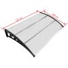 vidaXL Toldo de porta 120x100 cm