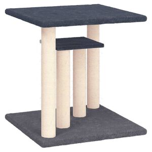 vidaXL Postes arranhadores p/ gatos com plataformas 50 cm cinza-escuro