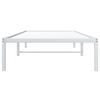 vidaXL Estrutura de cama metal 90x190 cm branco