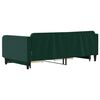 vidaXL Sof&aacute;-cama c/ gavet&atilde;o e gavetas 100x200 cm veludo verde-escuro