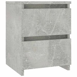 vidaXL Mesa de cabeceira 30x30x40 cm contraplacado cinzento cimento