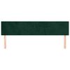 vidaXL Cabeceira de cama 2 pcs veludo 80x5x78/88 cm verde-escuro