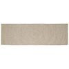 vidaXL Tapete de &Aacute;rea Natural e Branco 60 x 250 cm Juta