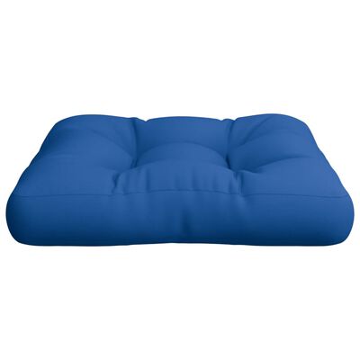 vidaXL Almofadão sofá de paletes 50x50x12 cm tecido azul real