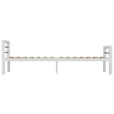 vidaXL Estrutura de cama 100x200 cm metal branco e preto