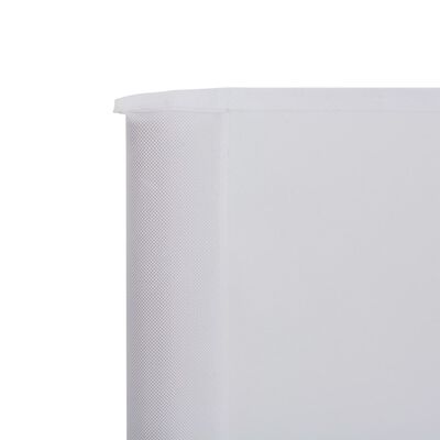 vidaXL Para-vento com 5 painéis em tecido 600x120 cm cor areia branca