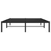 vidaXL Estrutura de cama 135x190 cm metal preto