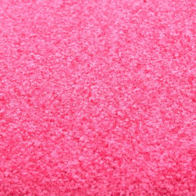 vidaXL Tapete de porta lavável 40x60 cm rosa
