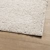 vidaXL Tapete shaggy de pelo alto PAMPLONA 80x150 cm creme