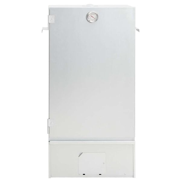 vidaXL Defumador BBQ c/ aparas madeira 44,5x29x83 cm a&ccedil;o galvanizado