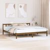 vidaXL Estrutura de cama 200x200 cm pinho maci&ccedil;o castanho mel