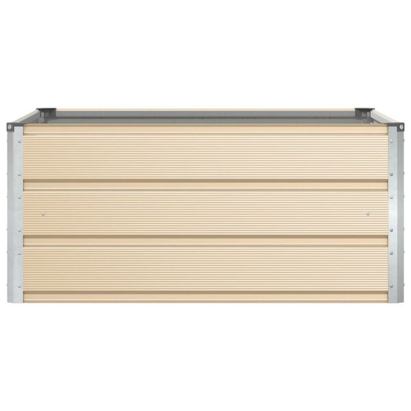 vidaXL Floreira Ivory 100 x 100 x 45 cm A&ccedil;o