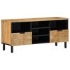 vidaXL M&oacute;vel de TV 100x33x46 cm madeira de mangueira maci&ccedil;a castanho