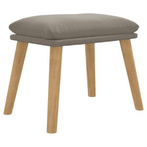 vidaXL Apoio de p&eacute;s 45x29,5x35 cm veludo cinzento-claro