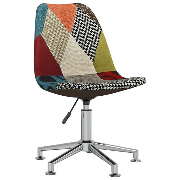 vidaXL Cadeiras de jantar girat&oacute;rias 2 pcs retalhos de tecido