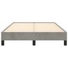 vidaXL Estrutura de cama sem colch&atilde;o 120x200 cm veludo cinzento-claro