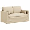 vidaXL Sof&aacute; Creme 139 x 78 x 80 cm tecido