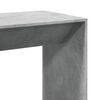 vidaXL Mesa de bar 102x50x103,5 cm derivados madeira cinzento cimento