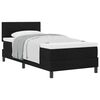 vidaXL Cama Box com cabeceira Manual Preto 100 x 200 cm tecido