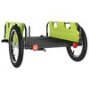 vidaXL Reboque de bicicleta tecido oxford/ferro verde
