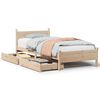 vidaXL Cama sem colch&atilde;o 90x200 cm madeira de pinho maci&ccedil;a