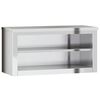 vidaXL Arm&aacute;rio de parede para cozinha com prateleira a&ccedil;o inoxid&aacute;vel