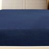 vidaXL Len&ccedil;ol ajust&aacute;vel 140x200 cm algod&atilde;o jersey azul marinho