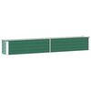 vidaXL Canteiro elevado de jardim a&ccedil;o galvanizado 320x40x45cm verde