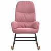 vidaXL Cadeira de baloi&ccedil;o veludo rosa