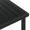 vidaXL Mesa de jardim 140x90x74 cm alumínio e WPC preto