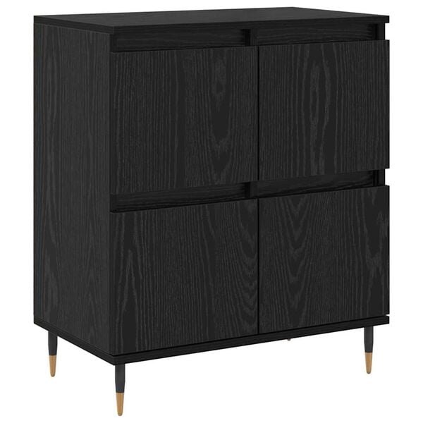 vidaXL Buffet Carvalho Preto 60 x 35 x 70 cm