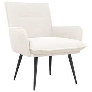 vidaXL poltrona Creme Boucl&eacute;