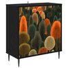 vidaXL Buffet ZAANDAM Carvalho Preto 69 x 33 x 76 cm