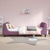 vidaXL Estrutura de Cama Infantil com Cabeceira Roxo 90 x 190 cm
