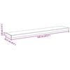 vidaXL Prateleiras parede suspensas 4 pcs 120x23,5x3,8cm MDF carvalho