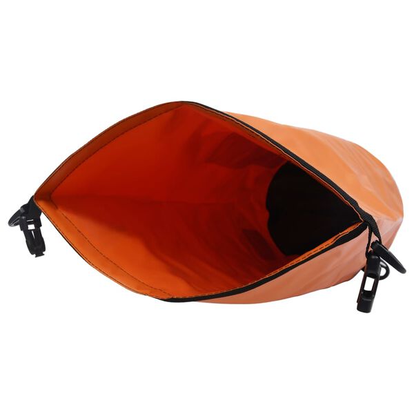 vidaXL Bolsa imperme&aacute;vel 15 L PVC laranja