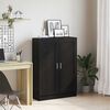 vidaXL Gabinete de Livros Carvalho Preto 82,5 x 30,5 x 115 cm