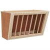 vidaXL Comedouro para coelhos 37x18,5x23 cm madeira de abeto maci&ccedil;a