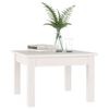 vidaXL Mesa de centro 45x45x30 cm pinho maci&ccedil;o branco