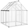 vidaXL Estufa com estrutura de base 169x169x195 cm alum&iacute;nio prateado