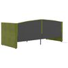 vidaXL Sof&aacute;-cama c/ colch&atilde;o e sa&iacute;da USB 90x200 cm veludo verde-claro